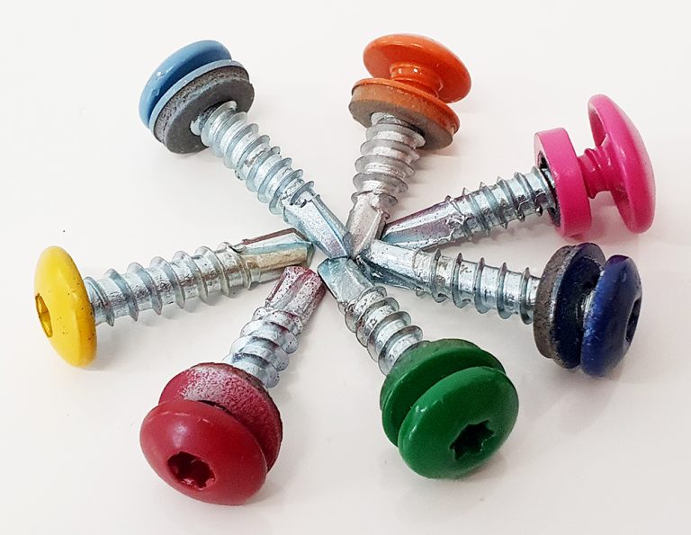 Powder coated screws colour stability and fixing durability Elite